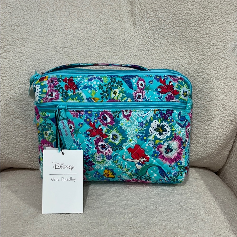 NWT Vera Bradley The Little Mermaid Triple Compartment Crossbody - Picture 5 of 10